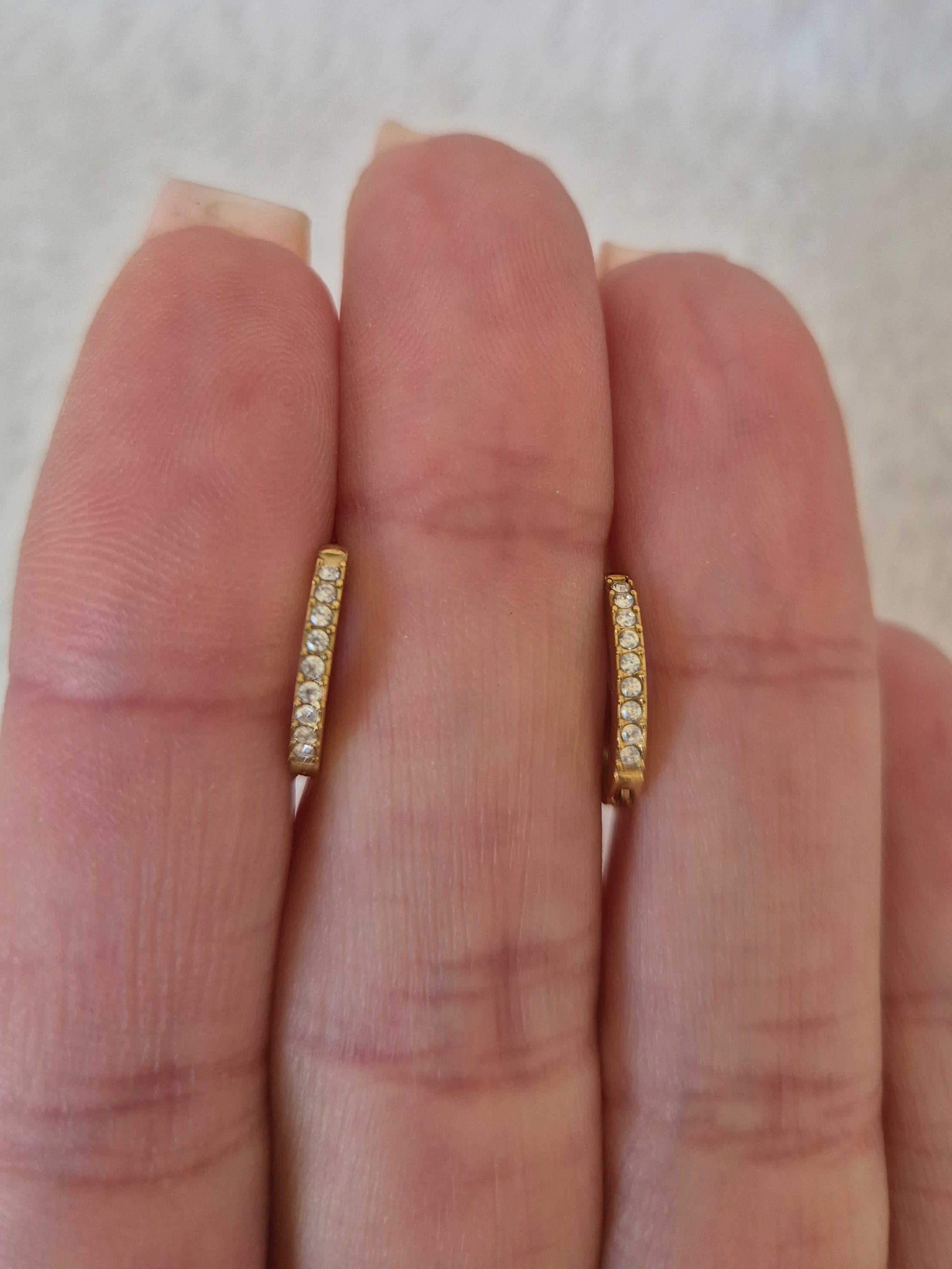 Boucles d'oreilles strass