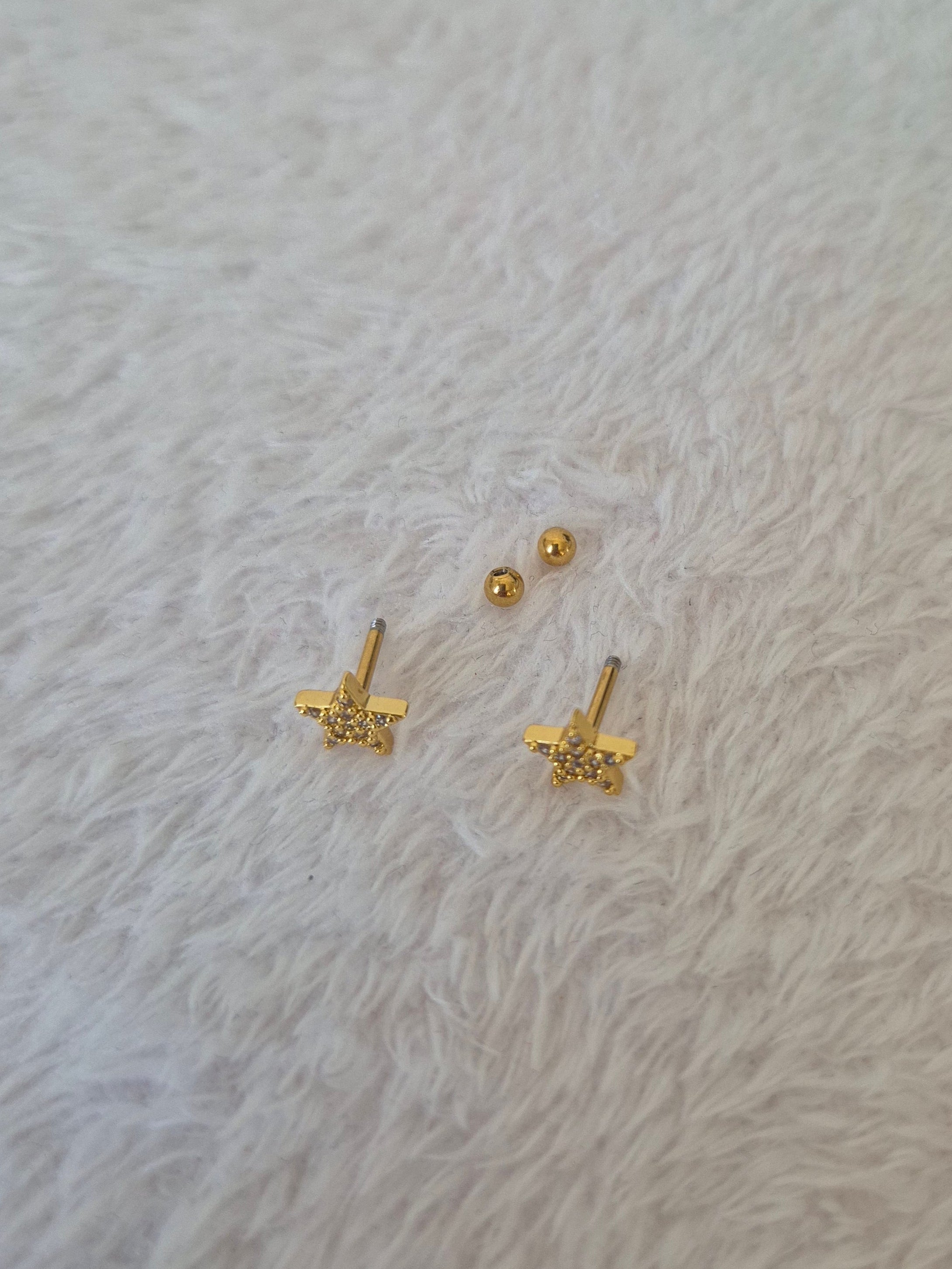 Boucles d'oreilles étoiles strass