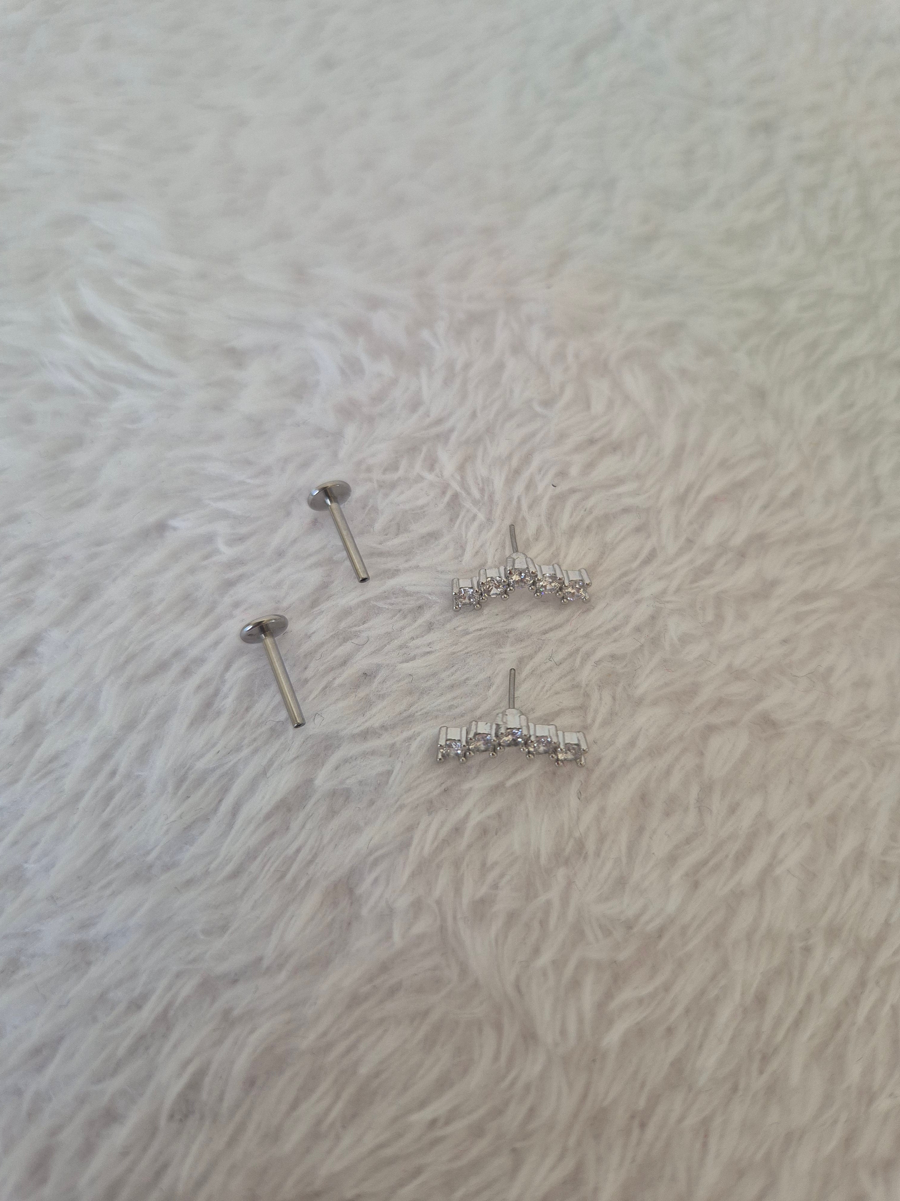 Boucles d'oreilles strass