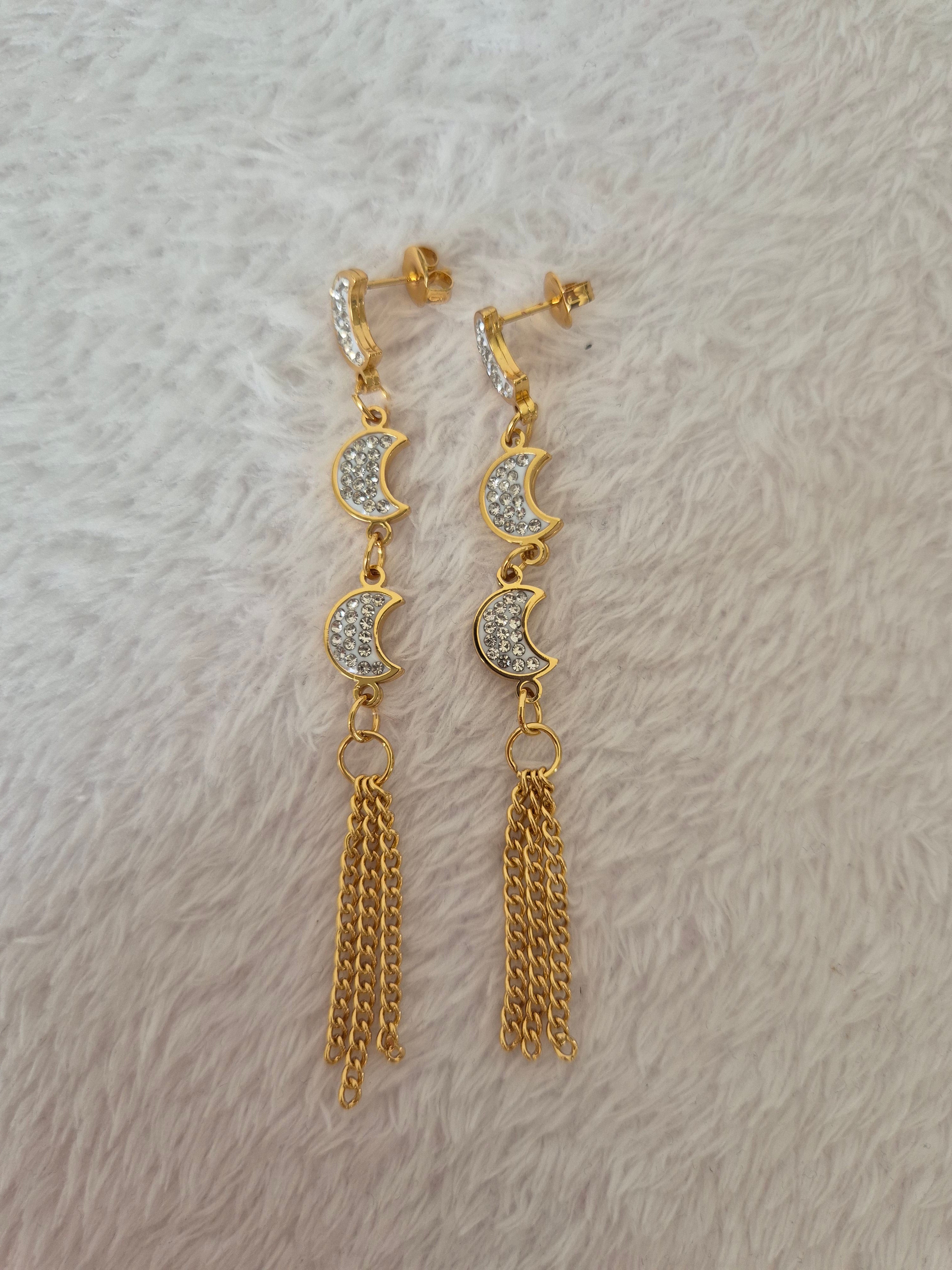 Boucles d'oreilles lunes