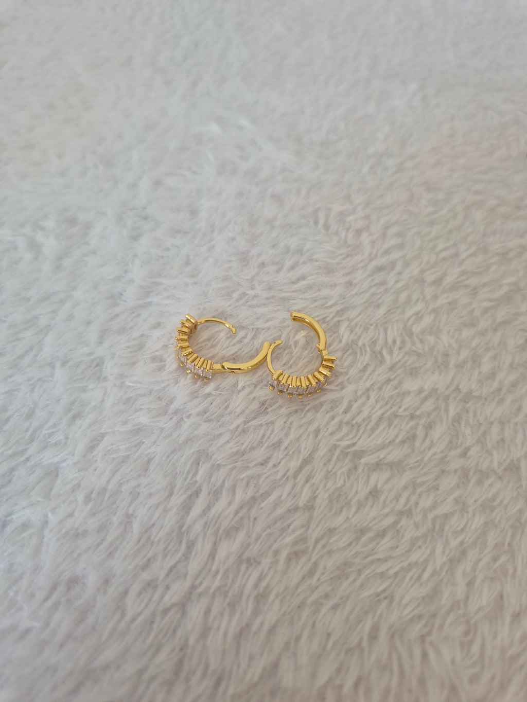 Boucles d'oreilles strass rectangulaires